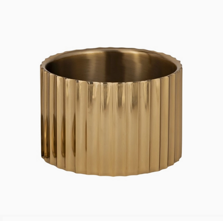 ICE BUCKET GOLD STEEL DOUNLE WALL LG
