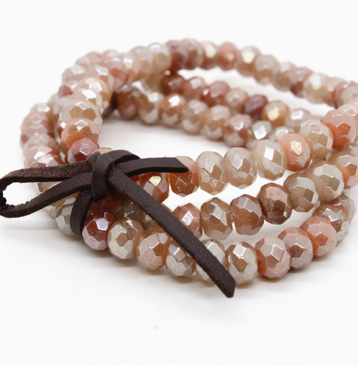 BRACELET FRENCH PEACH AGATE