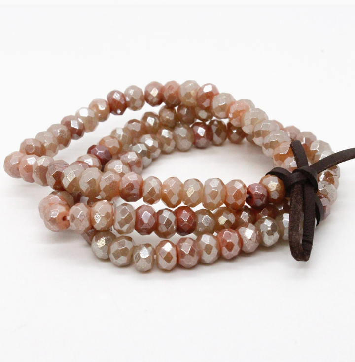 BRACELET FRENCH PEACH AGATE
