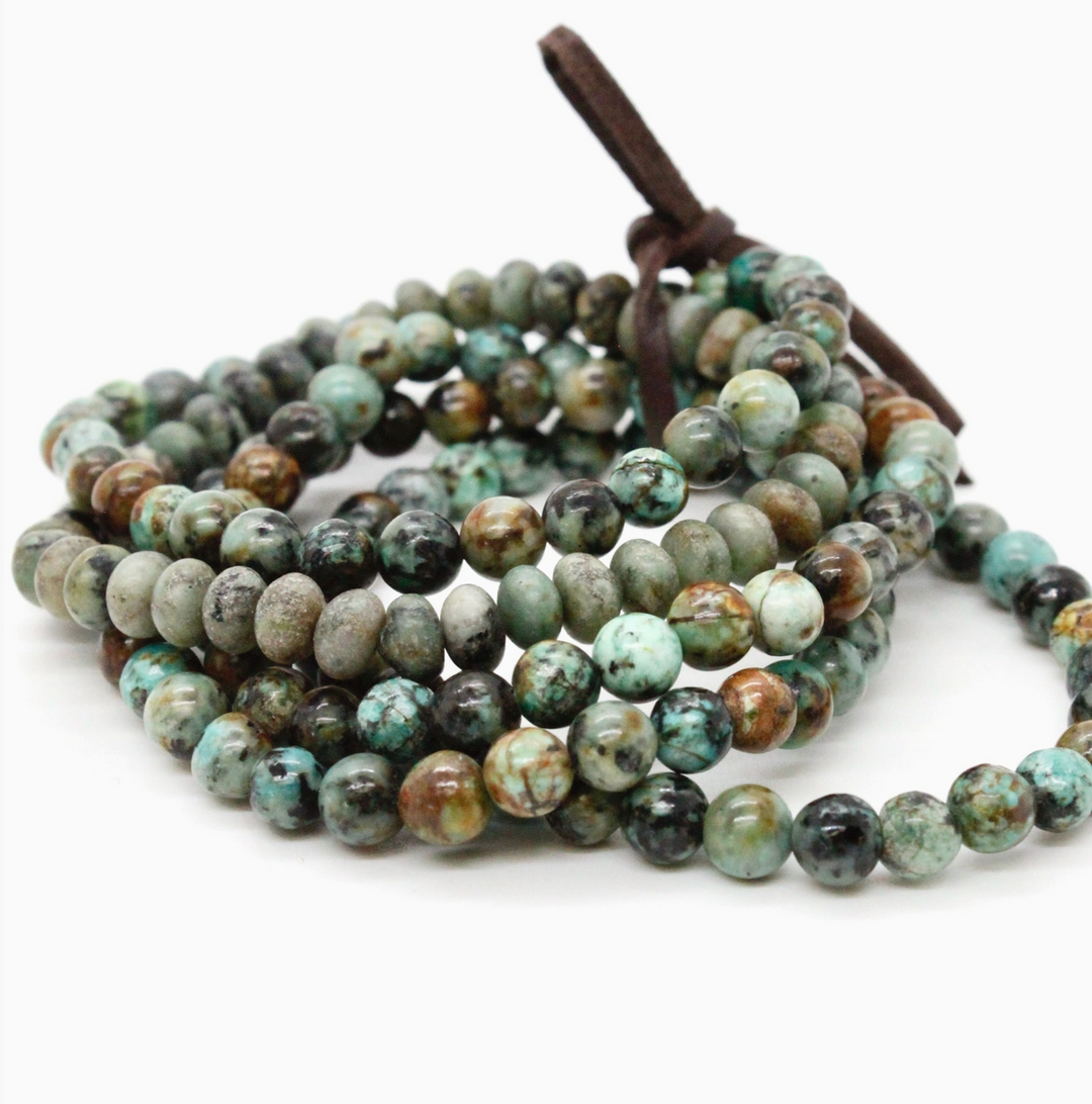 BRACELET AFRICAN TURQUOISE STONE