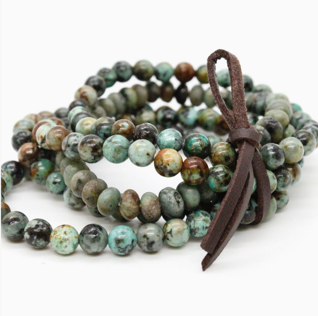 BRACELET AFRICAN TURQUOISE STONE