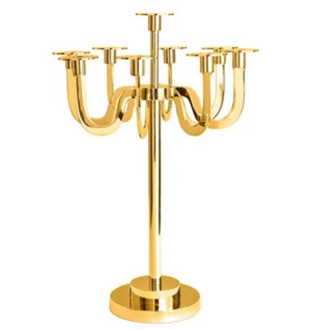 CANDLEABRA REMOVEABLE ARM-GOLD