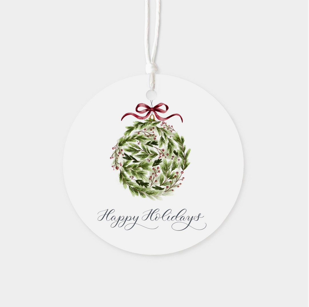 "HAPPY HOLIDAYS" GIFT TAGS BOX OF 6