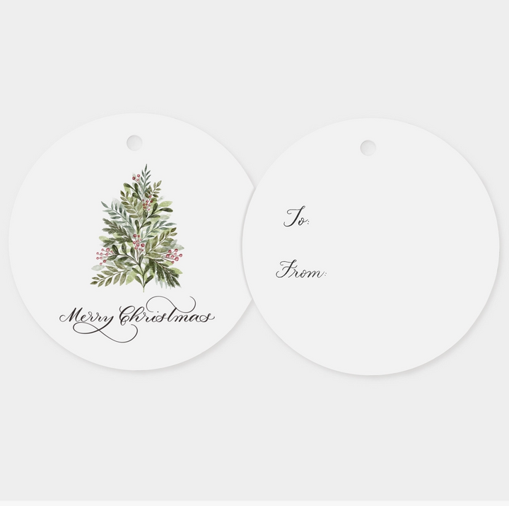 "MERRY CHRISTMAS" GIFT TAGS BOX SET OF 6