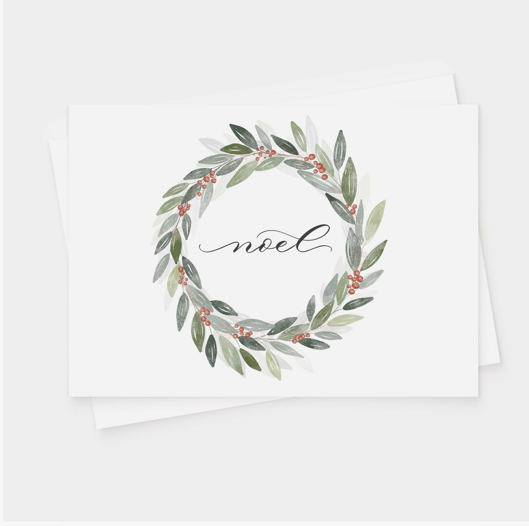 "NOEL" BOX SET OF 8 GREETING CARDS