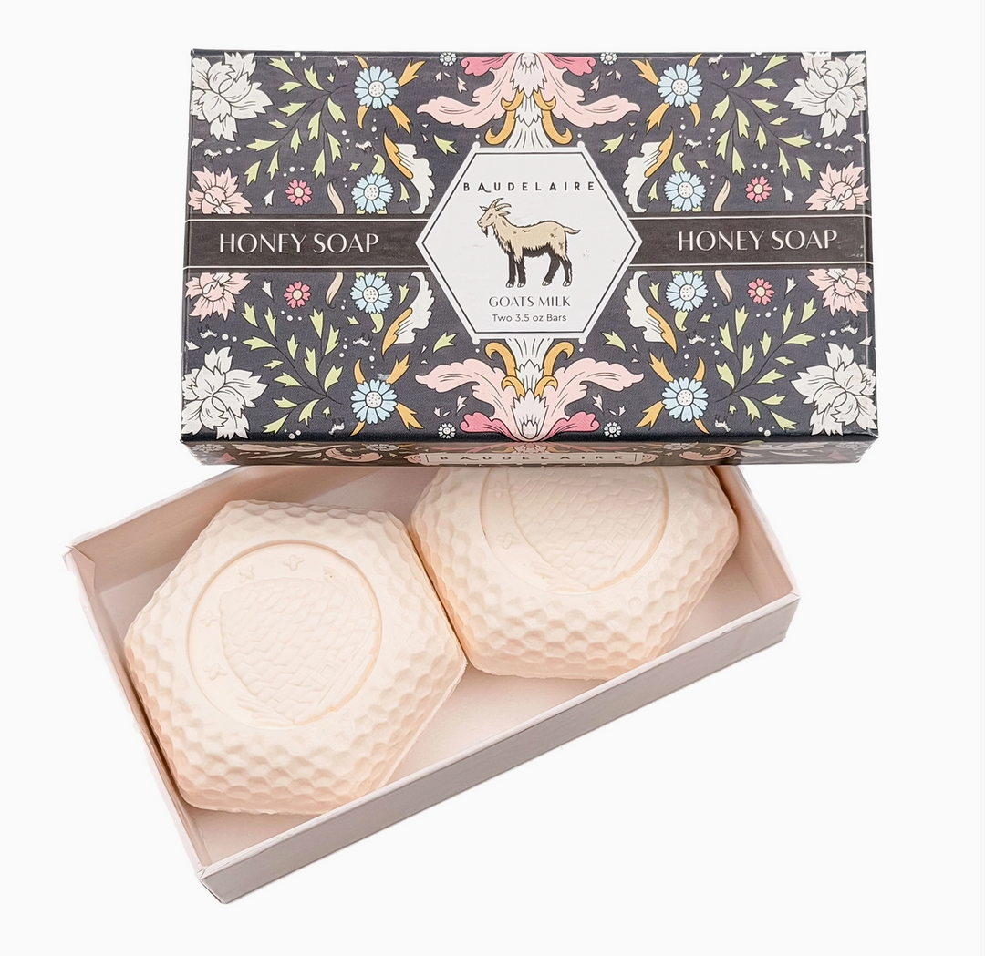 SOAP GOATS MILK HONEY DUO 3.5OZ GIFT BOX
