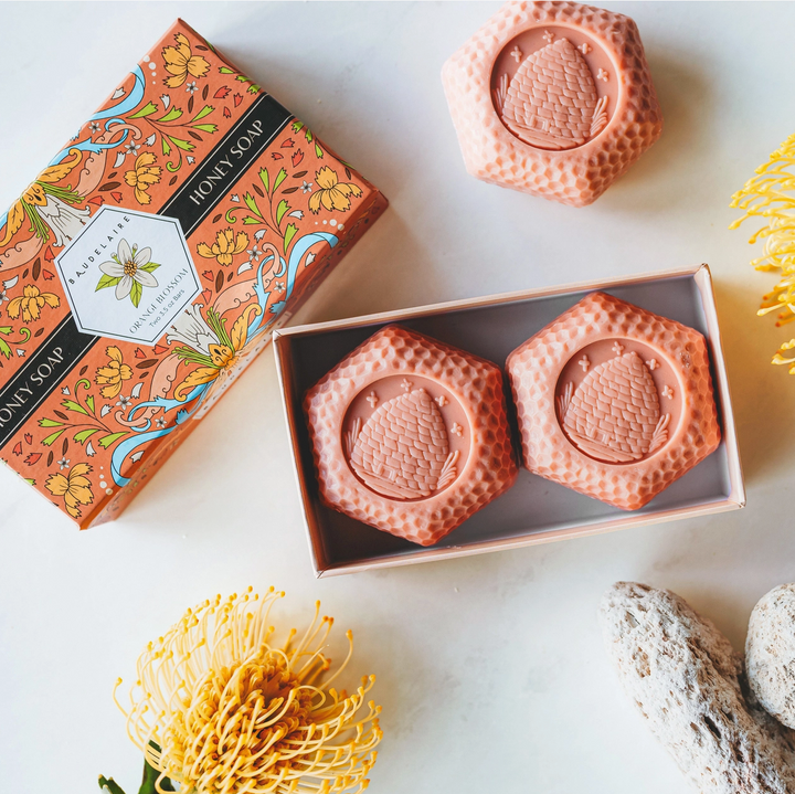 SOAP HONEY ORANGE BLOSSOM DUO 3.5OZ GIFT BOX