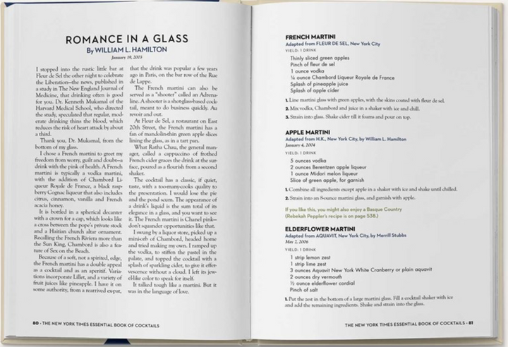 BOOK "NEW YORK TIMES ESSENTIAL BOOK OF COCKTAILS" (SECOND EDITION)
