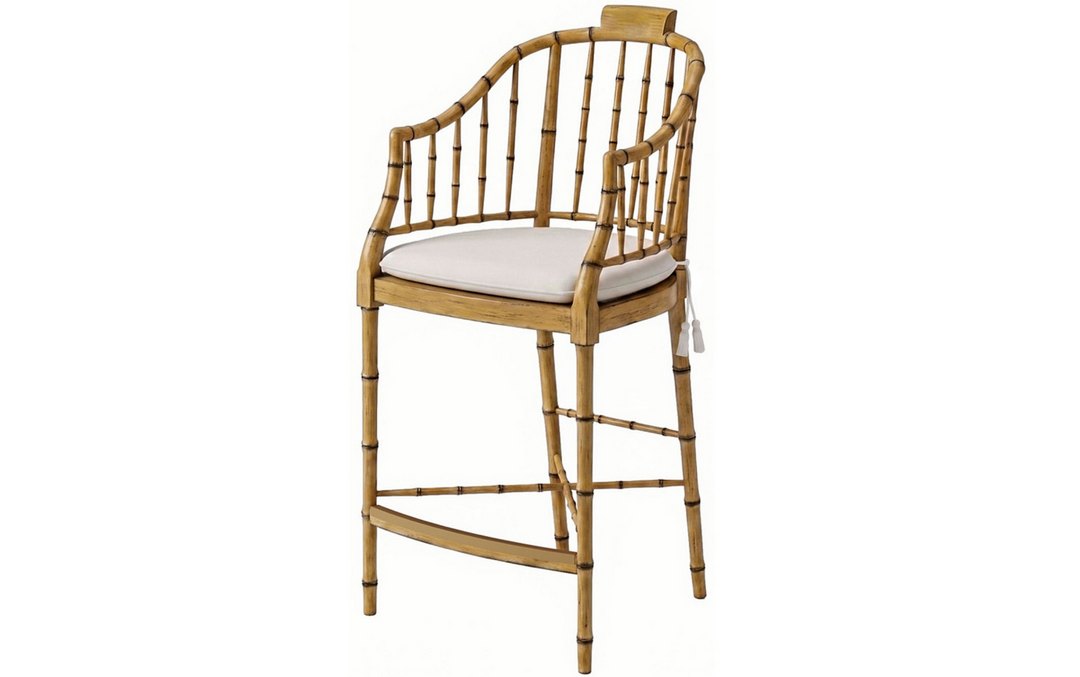 FAUX BAMBOO COUNTER STOOL