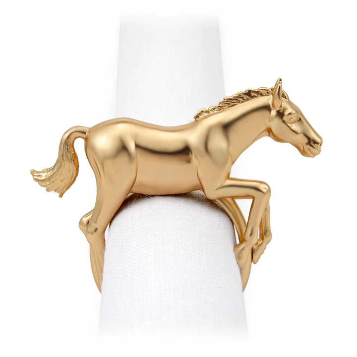 NAPKIN JEWELS HORSE SET/4 #20313