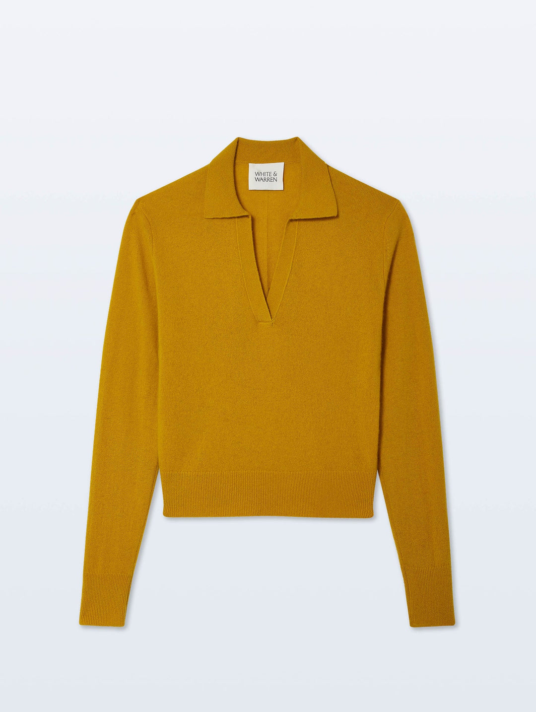POLO TOP CASHMERE CHARTREUSE YELLOW