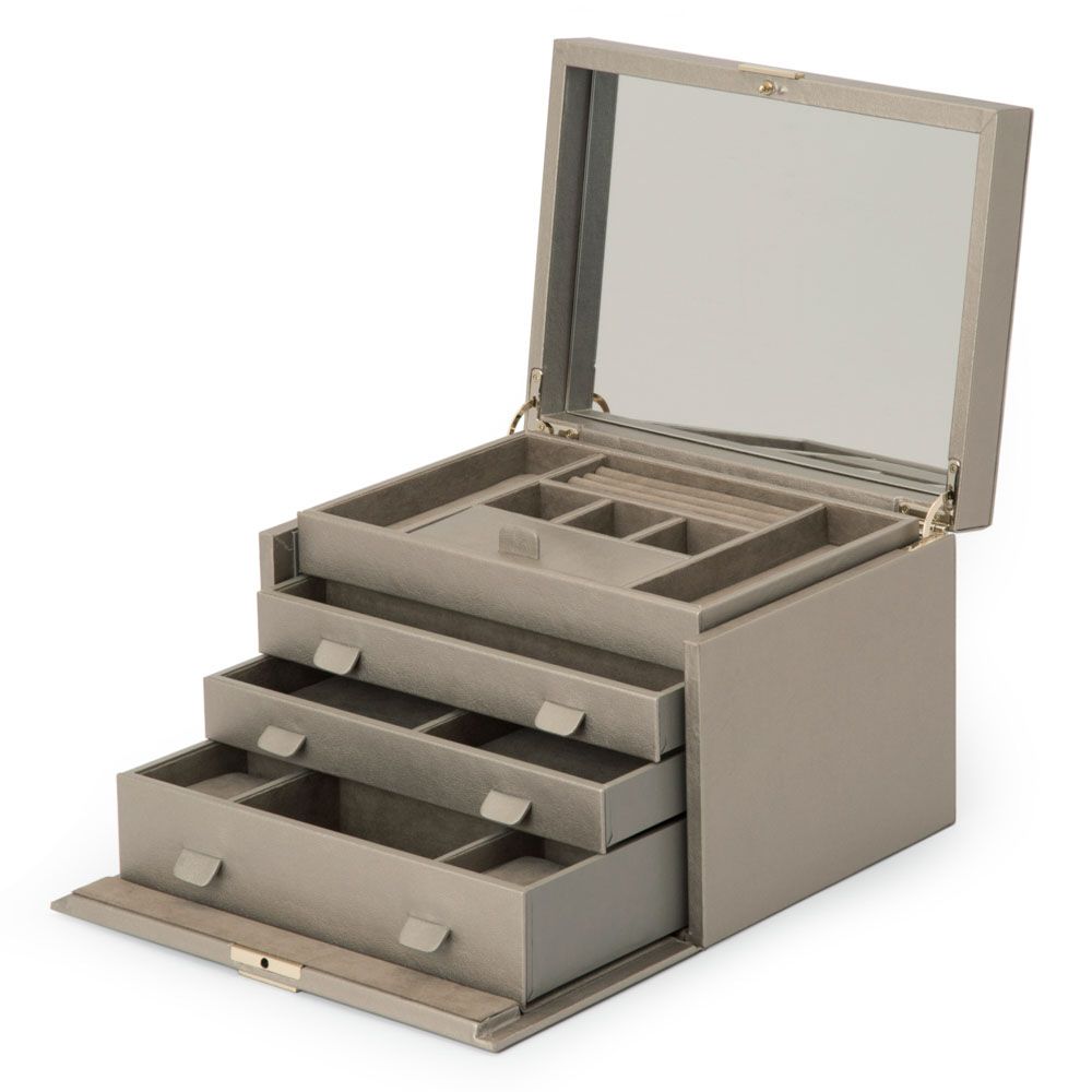 JEWELRY BOX PEWTER PALERMO LG