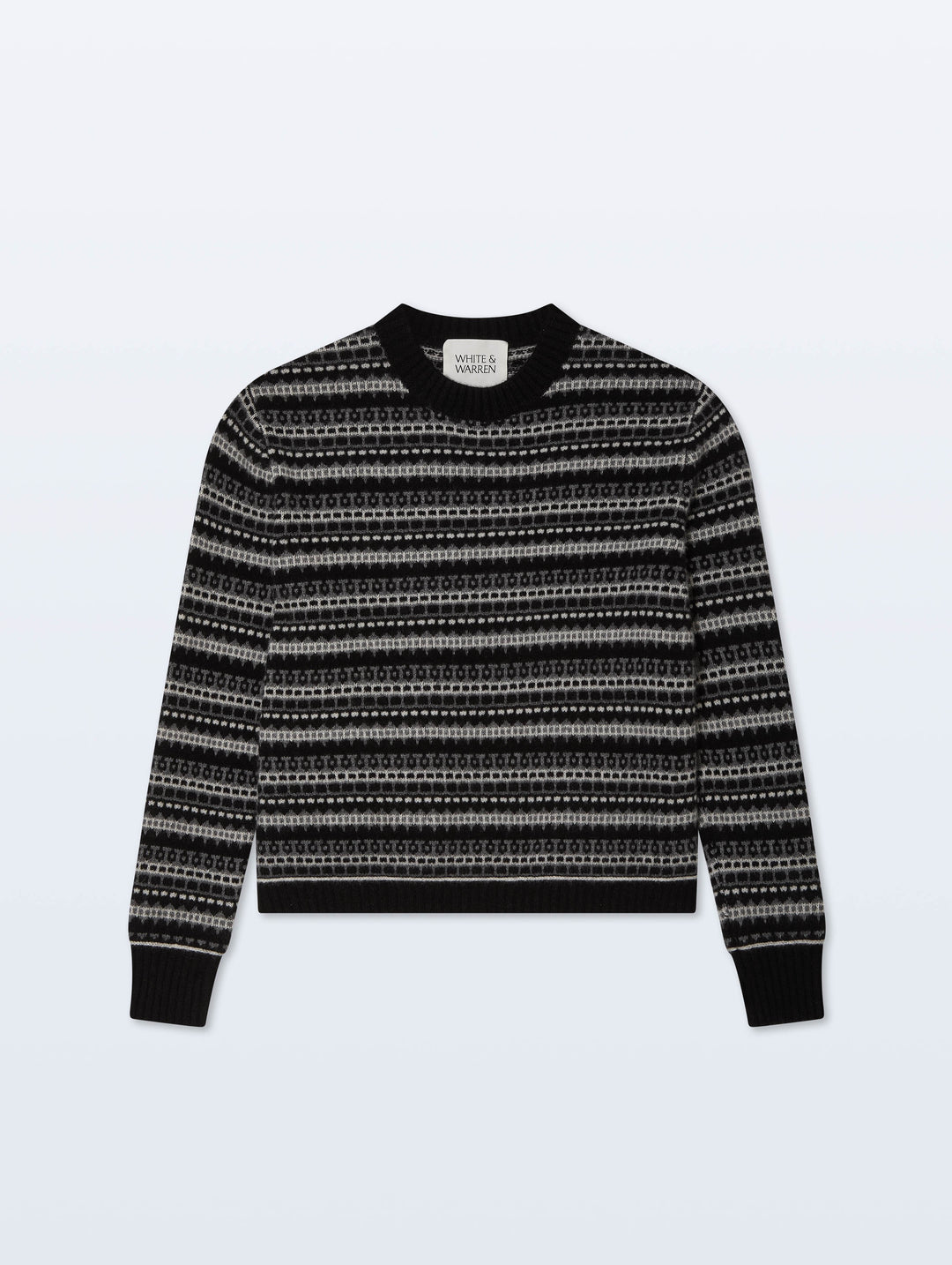 CREWNECK CASHMERE BLACK COMBO