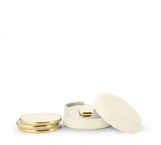 AERIN COASTERS SHAGREEN - SET OF 4 (AVAILABLE IN COLORS)