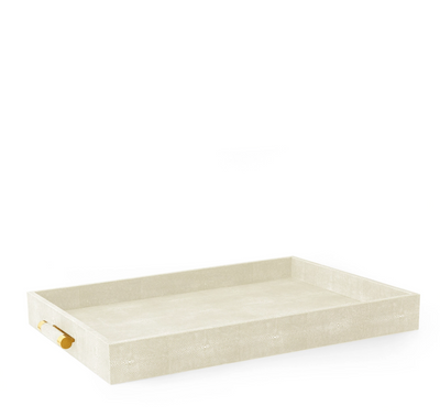 AERIN TRAY CLASSIC SHAGREEN BUTLER CREAM