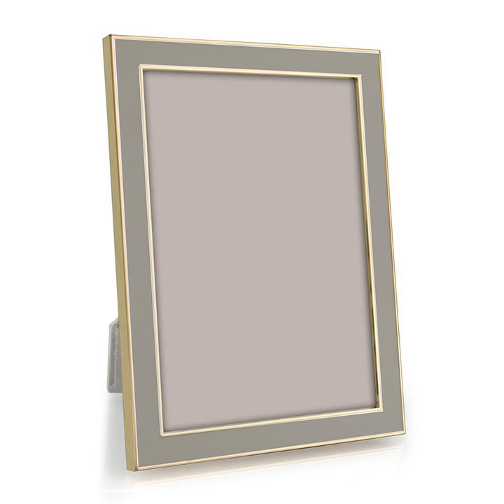 FRAME TAUPE ENAMEL & GOLD