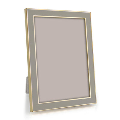 FRAME TAUPE ENAMEL & GOLD (Available in 3 Sizes)