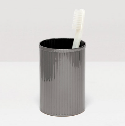 BATH COLLECTION BLACK NICKEL RIBBED METAL