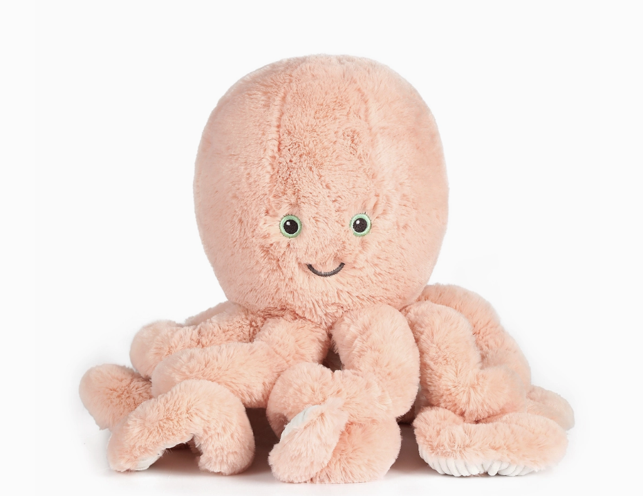 PLUSH OCTOPUS COVE PINK