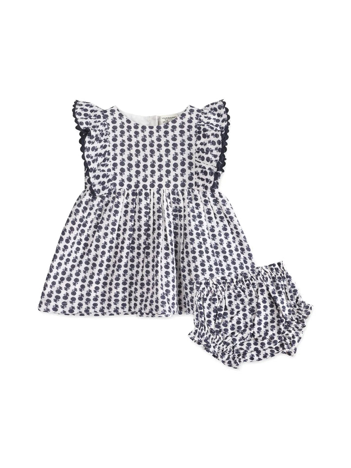 BABY DRESS & BLOOMER IRIS BLUE
