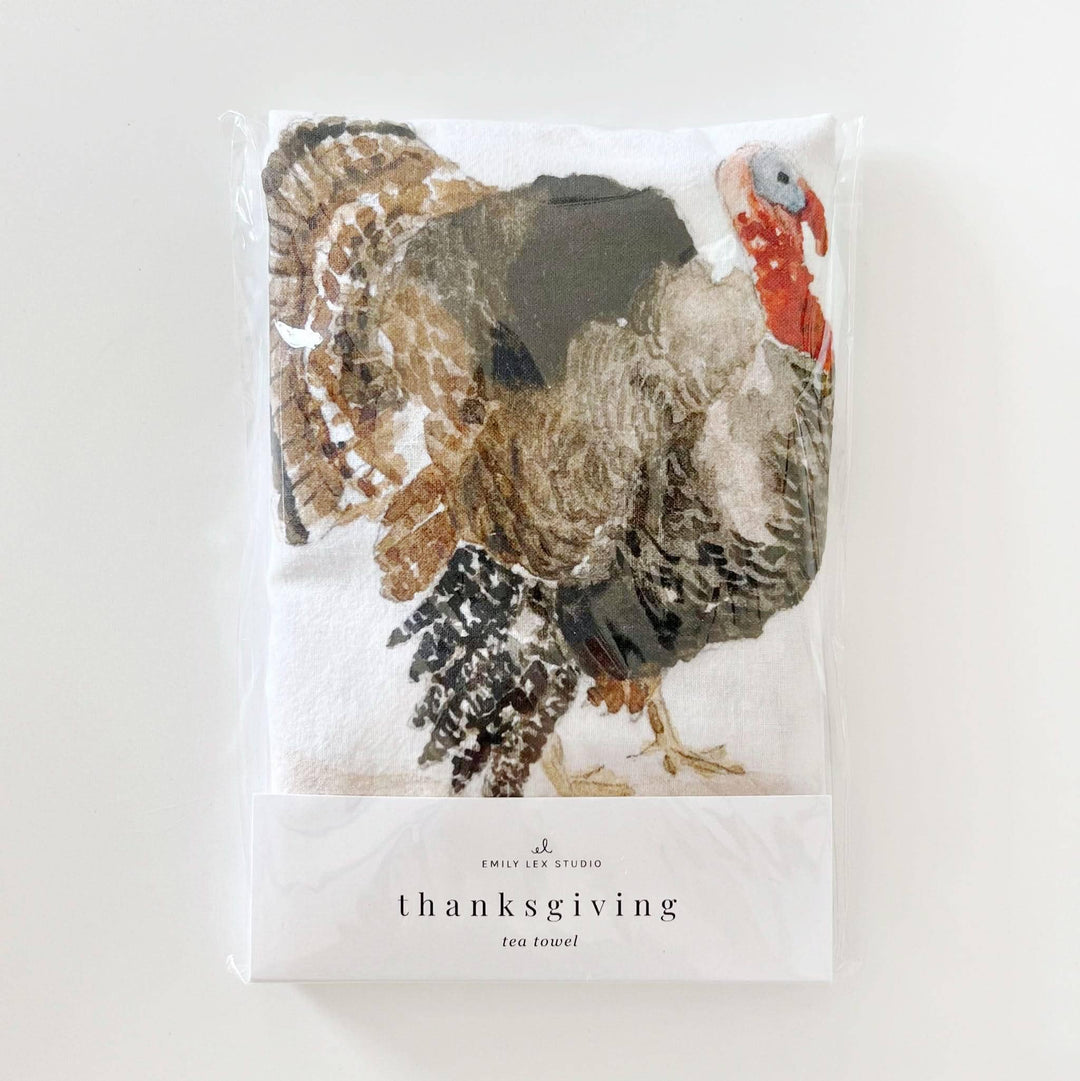 TEA TOWEL THANKSGIVING COTTON FLOUR SACK