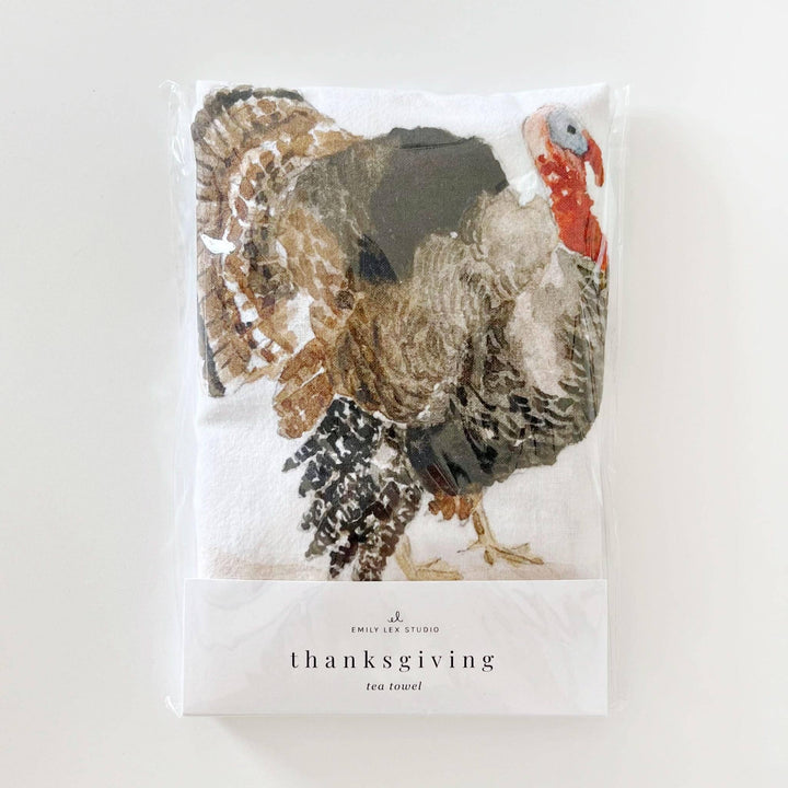 TEA TOWEL THANKSGIVING COTTON FLOUR SACK