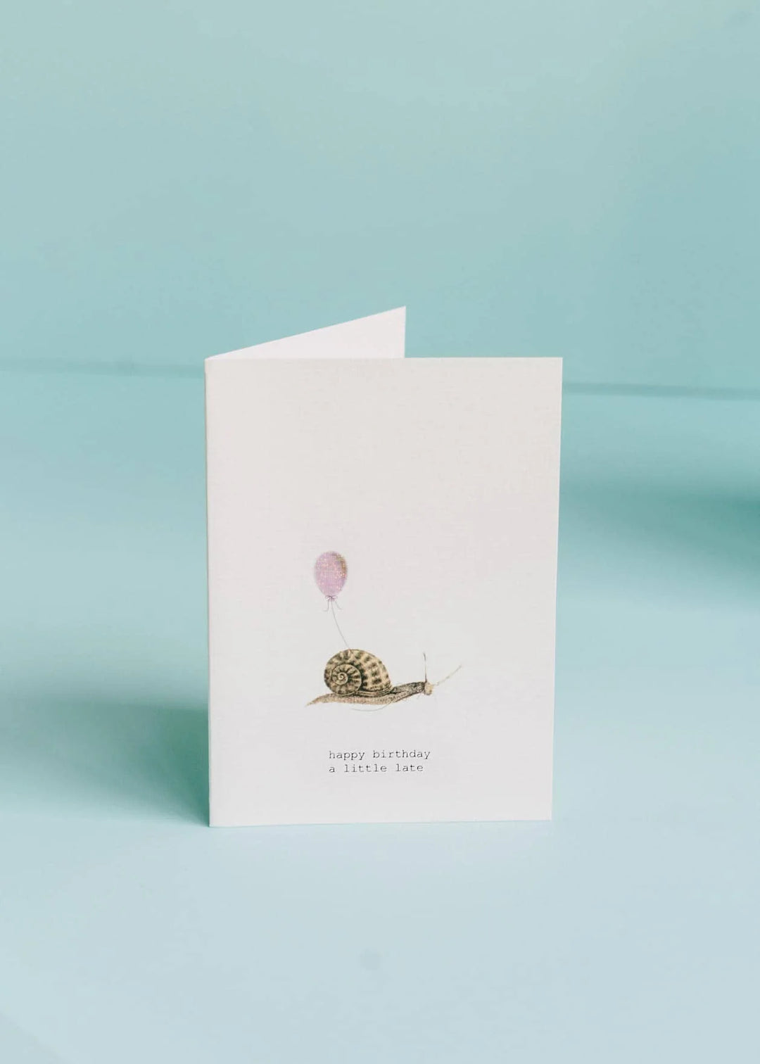 BIRTHDAY GREETING CARD "HAPPY BIRTHDAY A LITTLE LATE" #22847