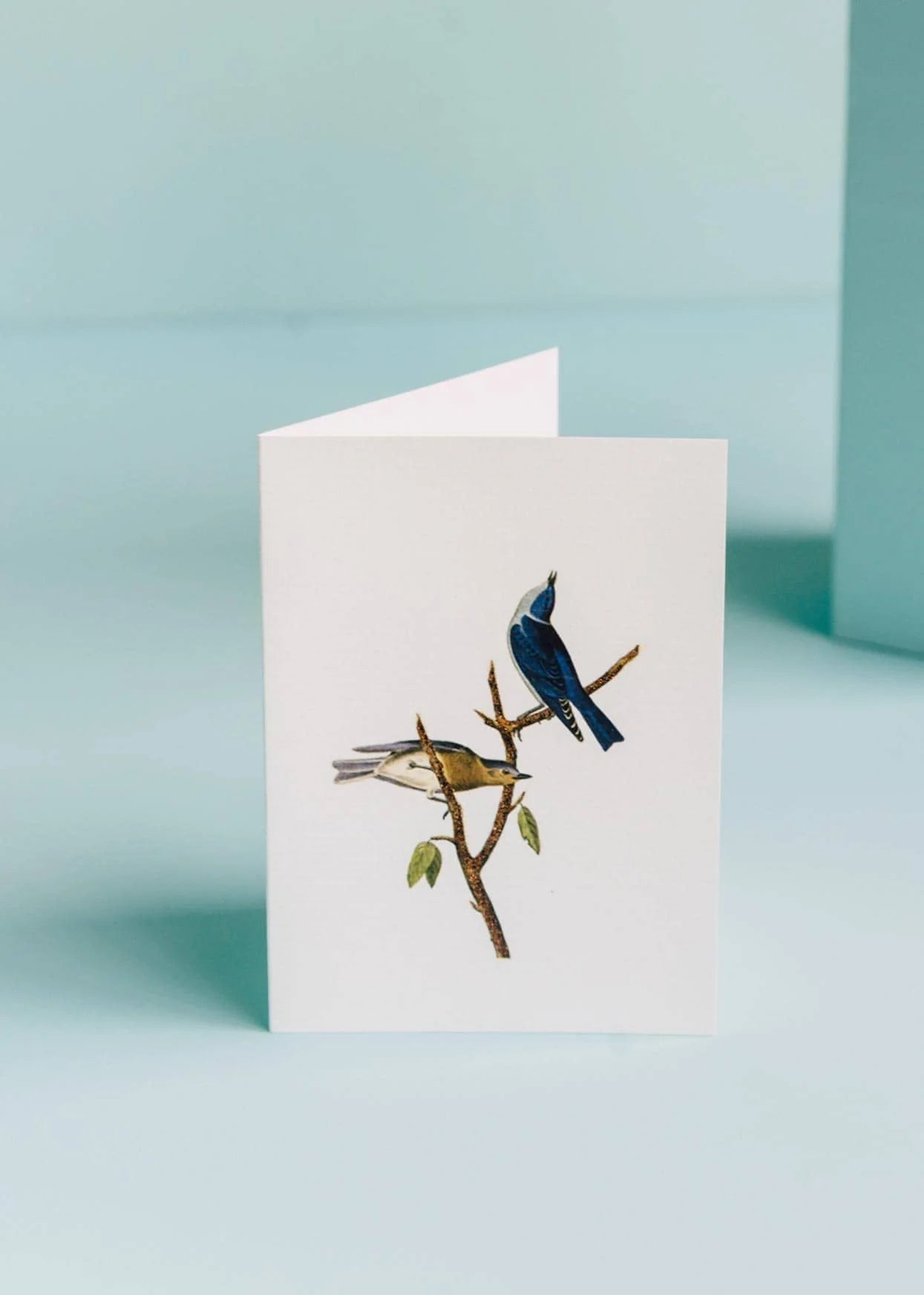 BIRTHDAY GREETING CARD "BLUE BIRDS"