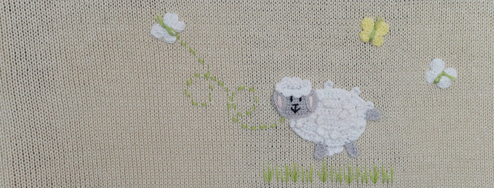 BABY BLANKET LAMB ECRU