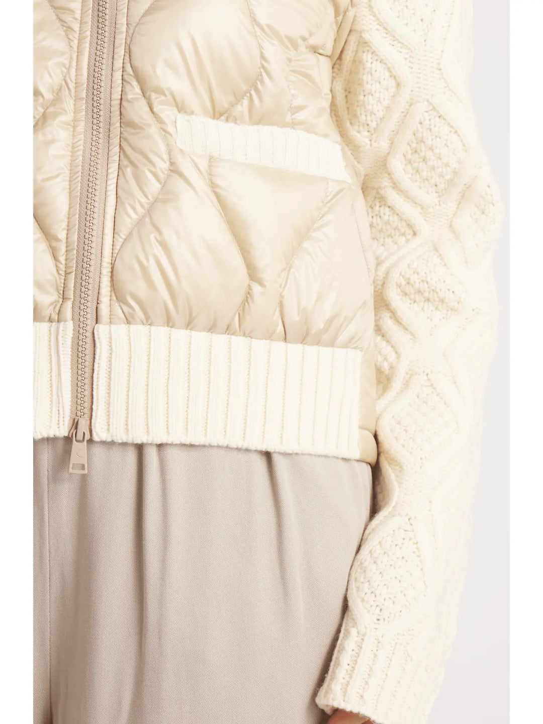 JACKET THE HYDE QUILTED DOWN WOOL CAMEL BEIGE