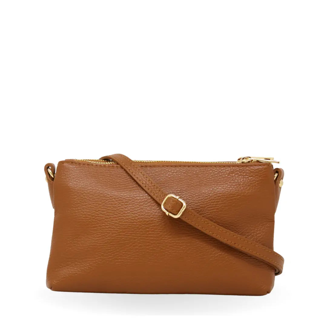 CROSSBODY CAMEL+BRICK