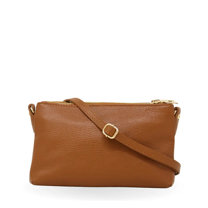 CROSSBODY CAMEL+BRICK