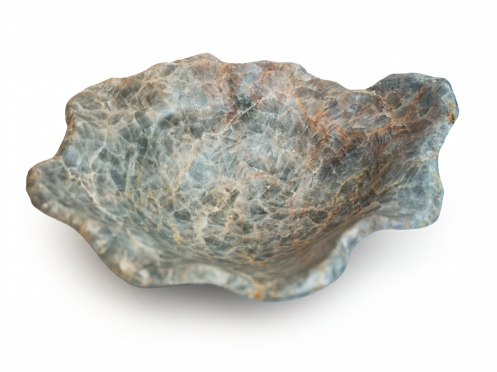 BOWL ONYX BLUE CALCITE 17.5L 14W 5.2H