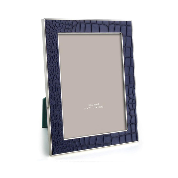 FRAME BLUE CROC & SILVER