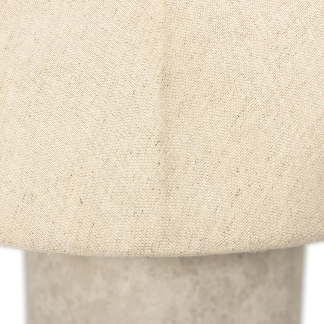TABLE LAMP TAUPE MARBLE