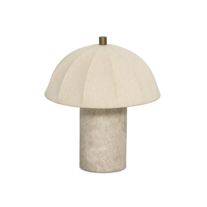 TABLE LAMP TAUPE MARBLE