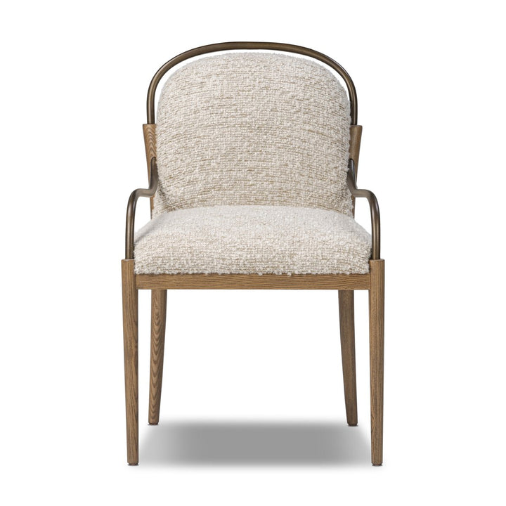 CHAIR DINING DEMI BOUCLE STONE #64797