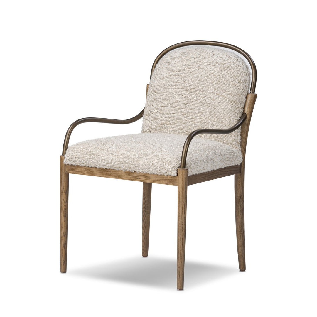 CHAIR DINING DEMI BOUCLE STONE #64797