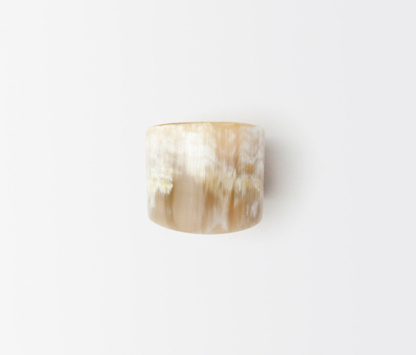 SET/4 NAPKIN RING NATURAL HORN #24462
