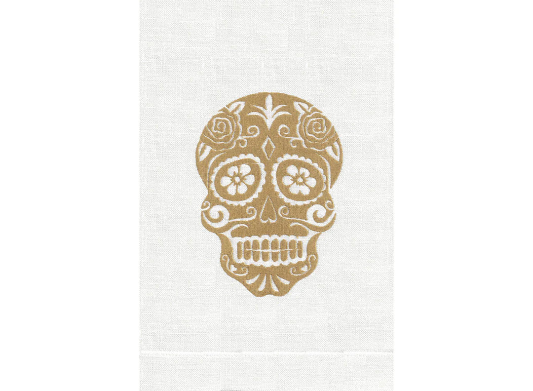 GUEST TOWEL SUGAR SKULL