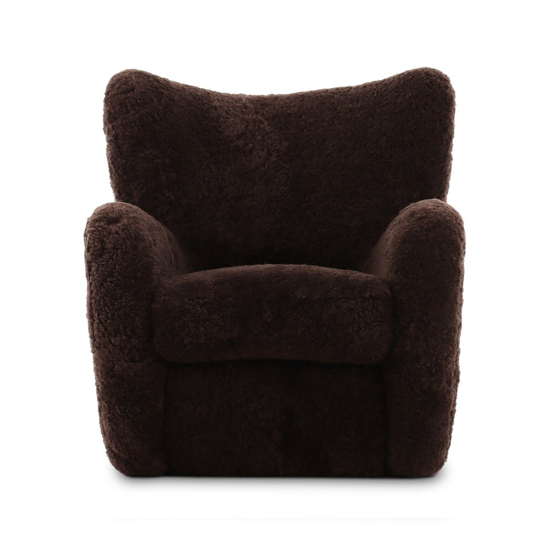 AMELIE CHAIR COCOA SHEARLING