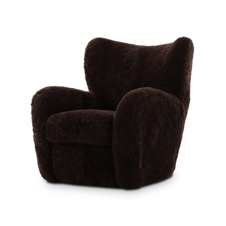AMELIE CHAIR COCOA SHEARLING