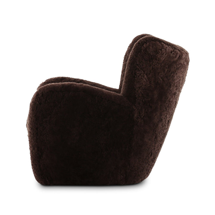 AMELIE CHAIR COCOA SHEARLING