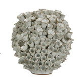 MED VASE WHITE CORAL
