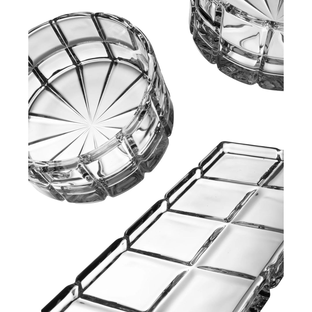 4 PIECE RELISH SET GLASS