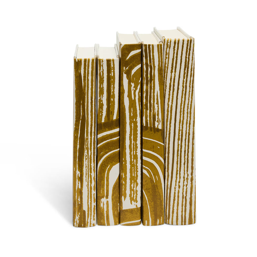 BOOK STACK PAPER GOLD