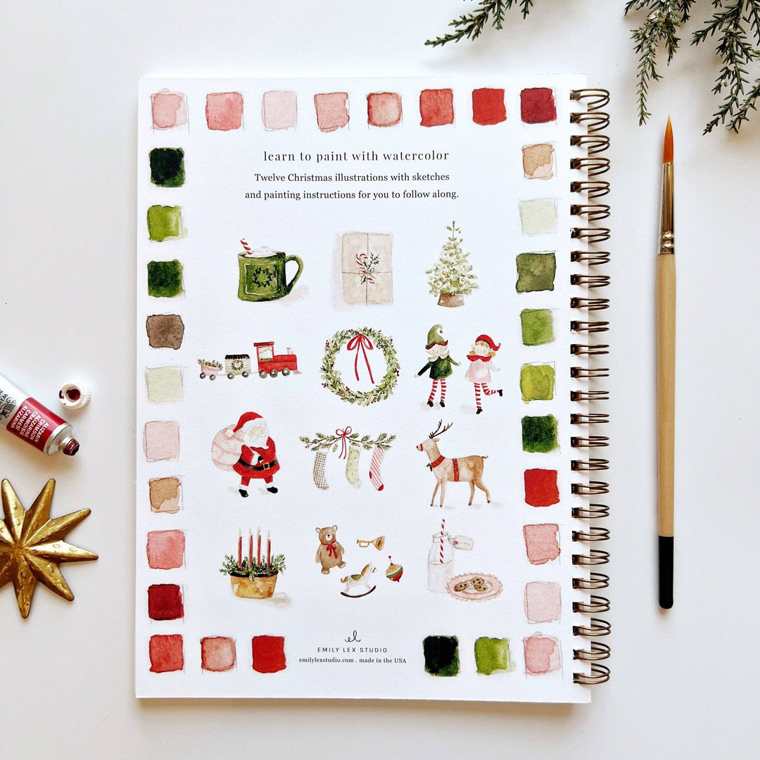 WORKBOOK WATERCOLOR CHRISTMAS