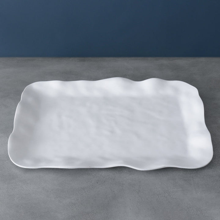 BOWL XL RECTANGULAR NUBE WHITE