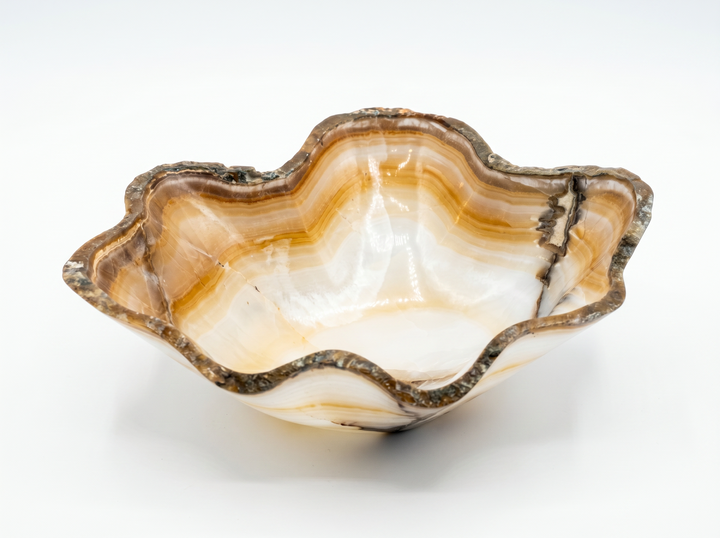 BOWL ONYX AMBER 15.5L 14W 5.5H
