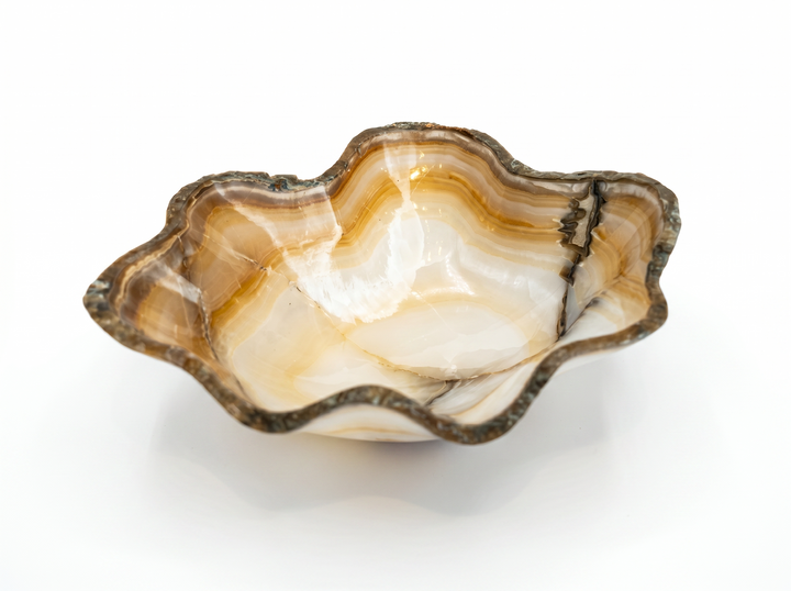 BOWL ONYX AMBER 15.5L 14W 5.5H